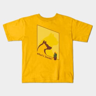 Cat And Dog: What's Inside Kids T-Shirt